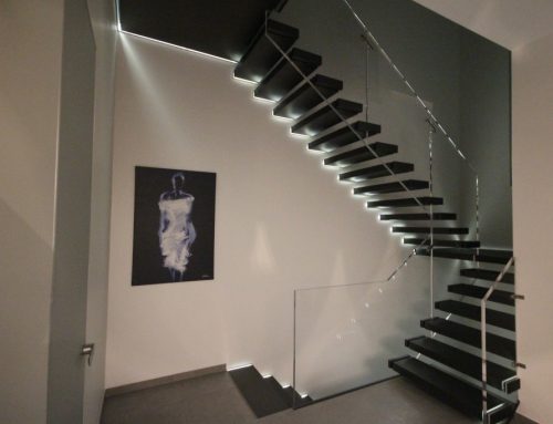 Fabrication d&rsquo;un escalier design pour une maison à étages